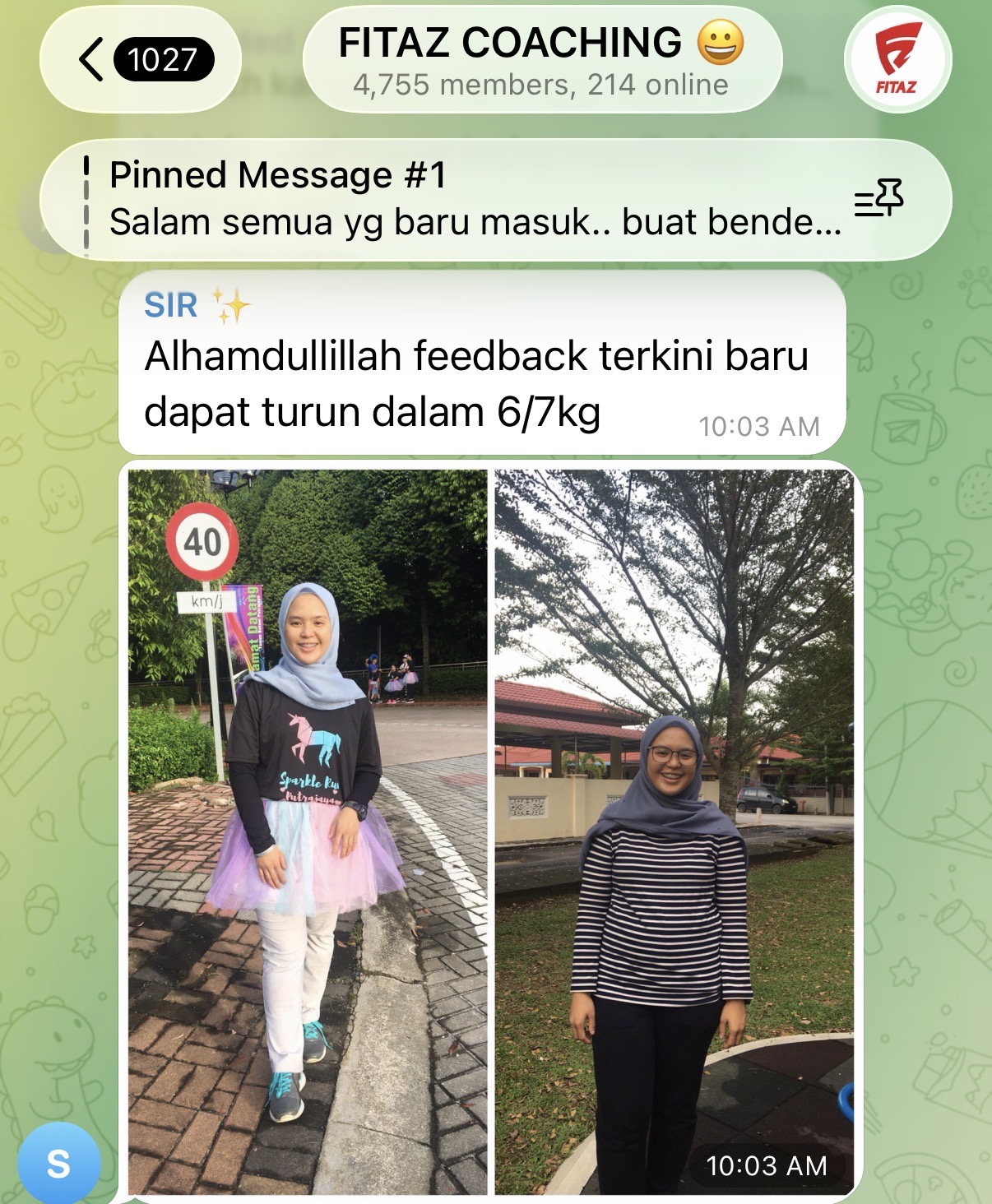 Transformasi ahli komuniti FITAZ Coaching